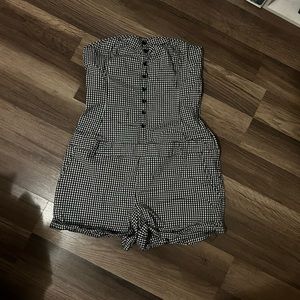 Divided by H&M, strapless checkered romper